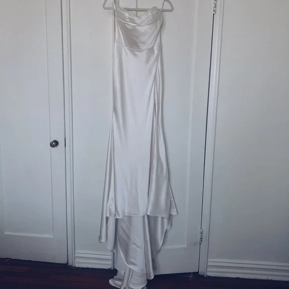 anthropologie white corset dress Moon River Cotton Corset-Style Midi Dress